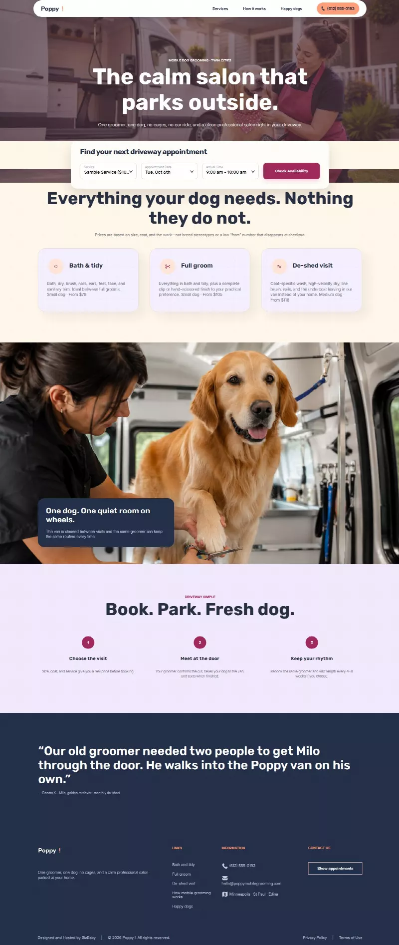 Poppy Mobile Grooming - Friendly Local look