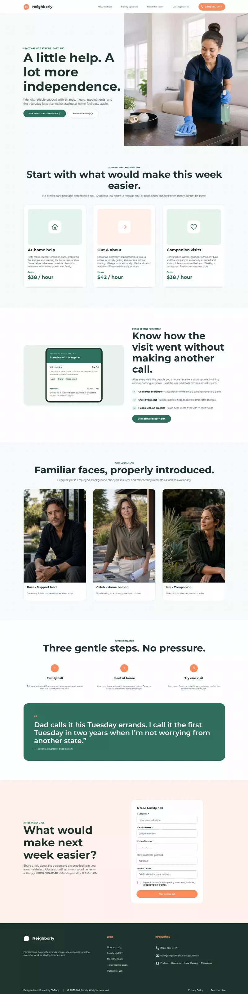 Neighborly Home Support - Friendly Local look