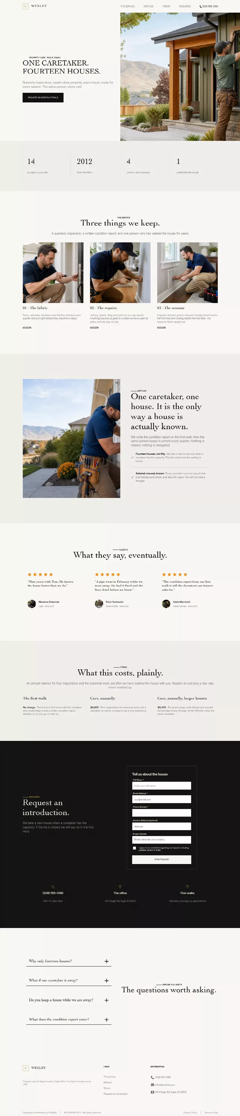 Wexley Property Care - Luxury and Dark look